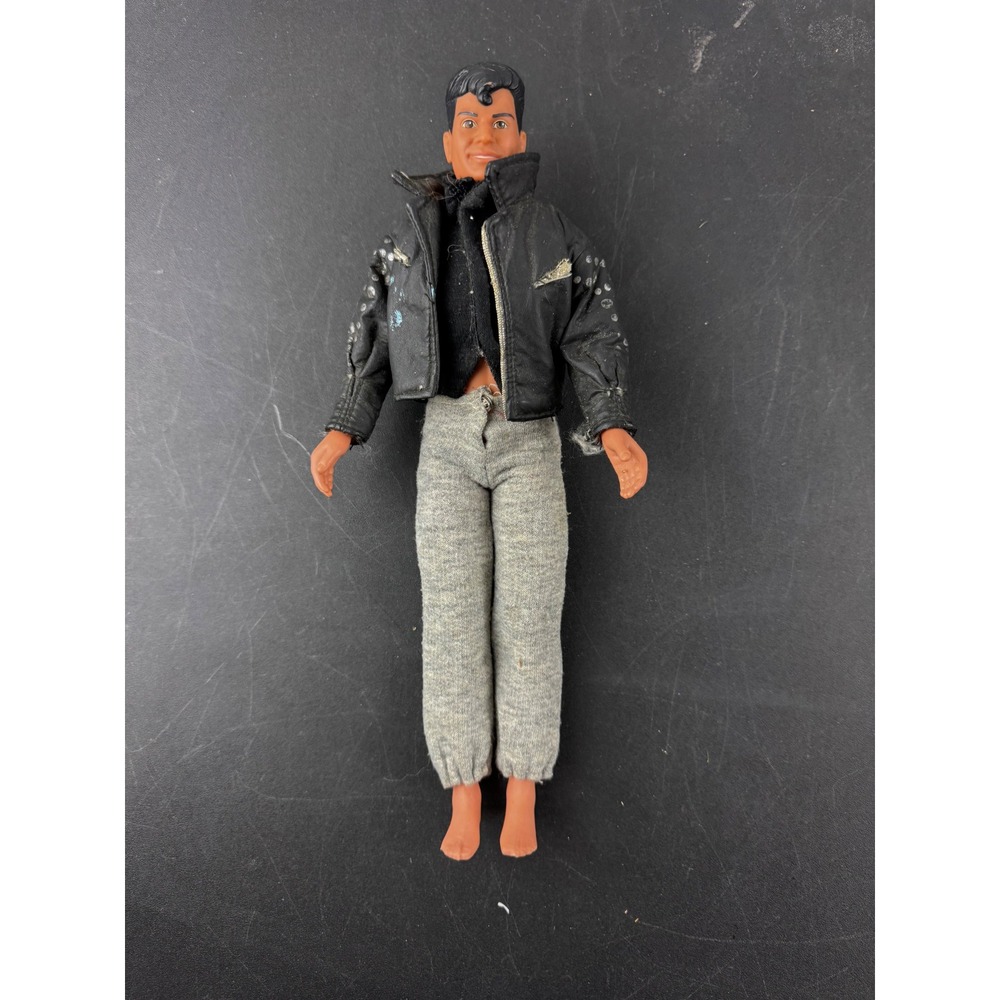 Vintage 1990 NKOTB Jordan Knight Doll Hasbro Big Step Prods Black Jacket 12 inch